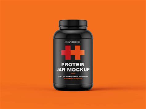 Download 4.59LB Protein Jar Mockup